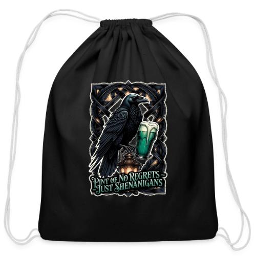 Sarcastic Raven Shenanigans Tee - Cotton Drawstring Bag