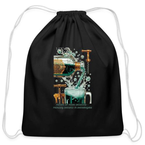 Potion of Poor Decisions Bottle Graphic Tee - Cotton Drawstring Bag