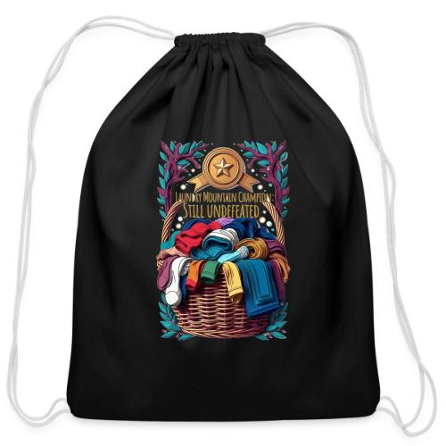 Laundry Mountain Champion Tee | Still Undefeated - Cotton Drawstring Bag