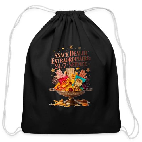 Snack Dealer Extraordinaire Tee, Mum Gift - Cotton Drawstring Bag