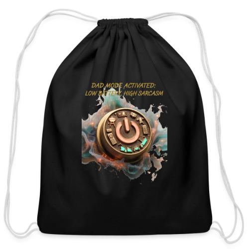 Dad Mode Activated T Shirt, Funny Dad Gift - Cotton Drawstring Bag