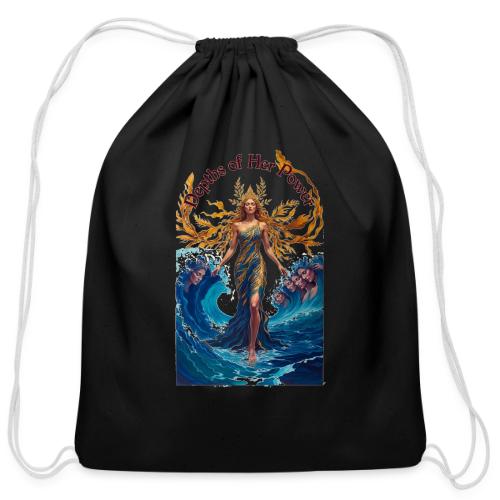 Women’s Day Tidal Sovereign T Shirt, Gift for Wife - Cotton Drawstring Bag