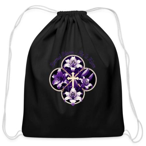 Easter Eternal Bloom Lily Crown T Shirt, Gift - Cotton Drawstring Bag