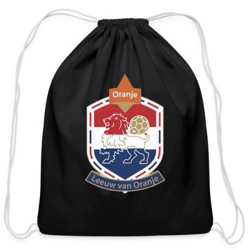 Netherlands Lion Crest T-Shirt, Dutch Badge Gift - Cotton Drawstring Bag