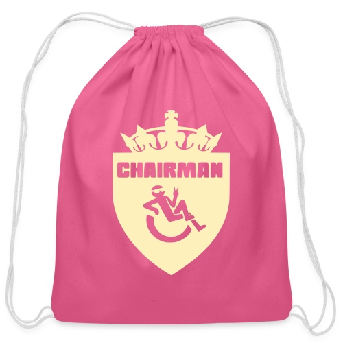Chairman design for male wheelchair users - Cotton Drawstring Bag