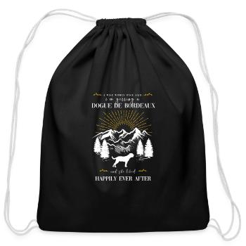 A Wise Woman Once Said I'm Getting a Dogue de Bord - Cotton Drawstring Bag - black - Front
