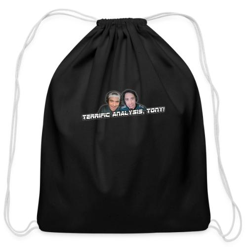 TERRIFIC ANALYSIS, TONY! (WITH GLOW) - Cotton Drawstring Bag