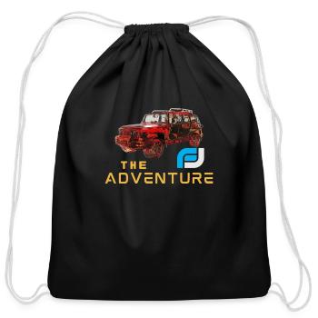 Toyota fj cruiser adventure lovers - Cotton Drawstring Bag - black - Front