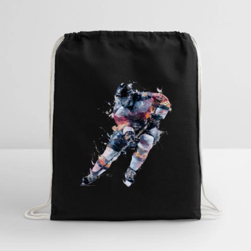 Hockey: Frozen Motion - Cotton Drawstring Bag