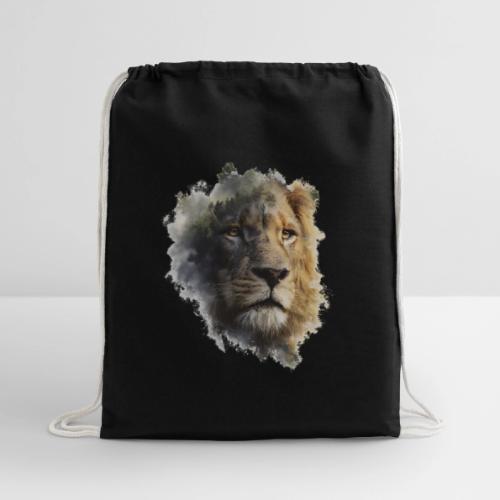 Forest-Soul Lion - Cotton Drawstring Bag