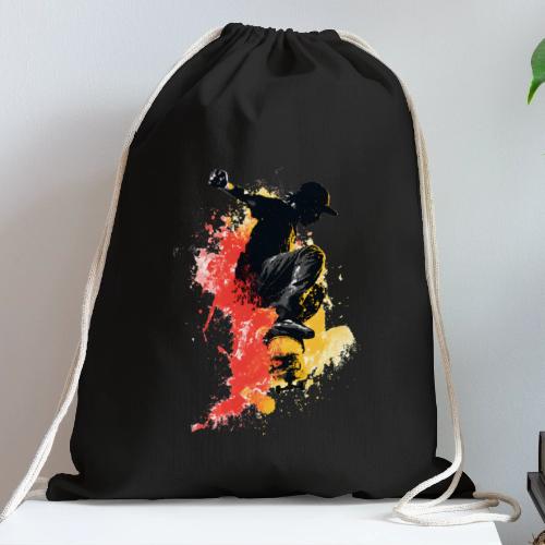 Skateboarding: Splash of Motion - Cotton Drawstring Bag