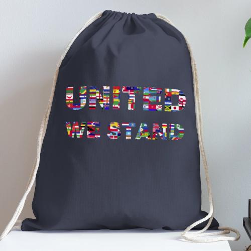 UNITED WE STAND - Cotton Drawstring Bag