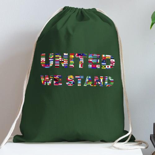 UNITED WE STAND - Cotton Drawstring Bag