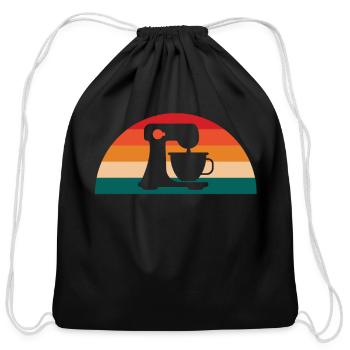 Wake And Bake Baking Mixer For Baking Lover - Cotton Drawstring Bag - black - Front