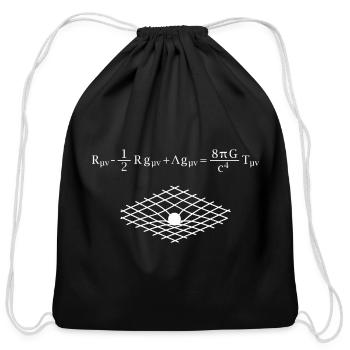 Physics Universe Science Theorist - Cotton Drawstring Bag - black - Front