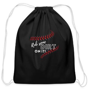 Rub Dirt - Cotton Drawstring Bag - black - Front