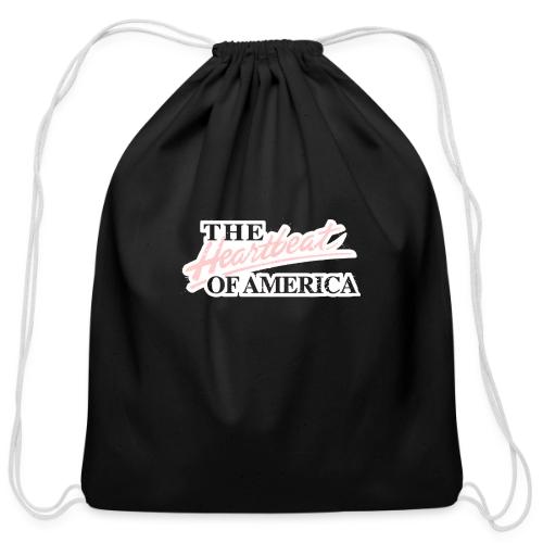 The Heartbeat of America - Cotton Drawstring Bag
