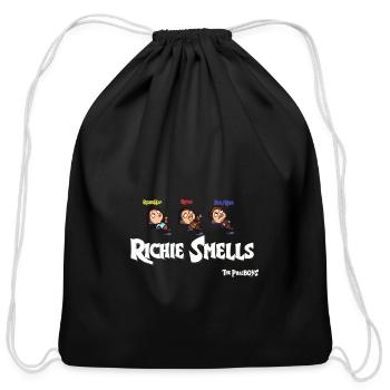 Richie smells - The PhasBOYS - Cotton Drawstring Bag - black - Front