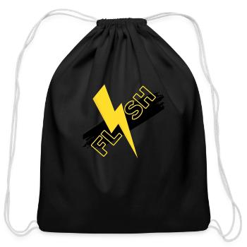 FLASH T-SHIRT - Cotton Drawstring Bag - black - Front