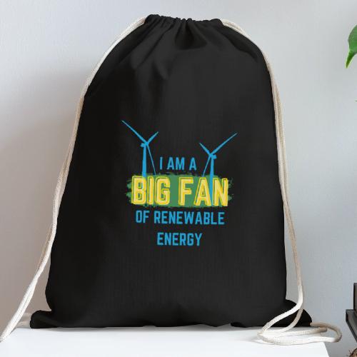 I am a Big Fan! - Cotton Drawstring Bag