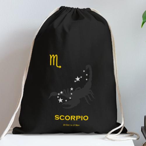Scorpio zodiac astrology horoscope - Cotton Drawstring Bag