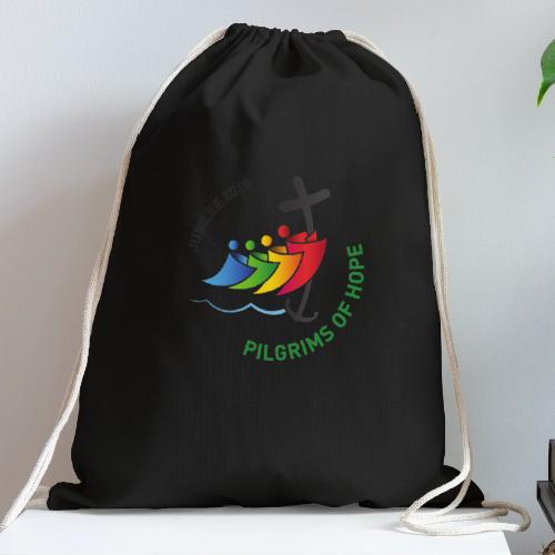 pilgrims of hope 2025 logo (Jubilee Year 2025) - Cotton Drawstring Bag