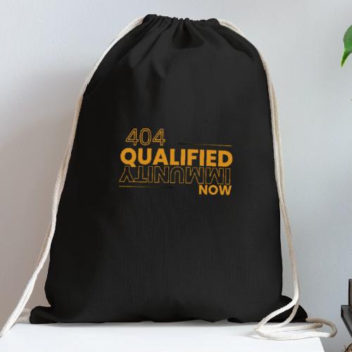 404 Qualified Immunity NOW - Cotton Drawstring Bag