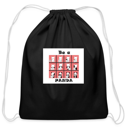 BE A PANDA - Cotton Drawstring Bag