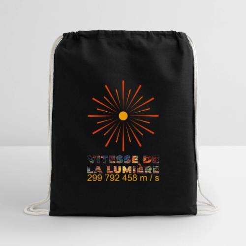 Speed of light - Cotton Drawstring Bag