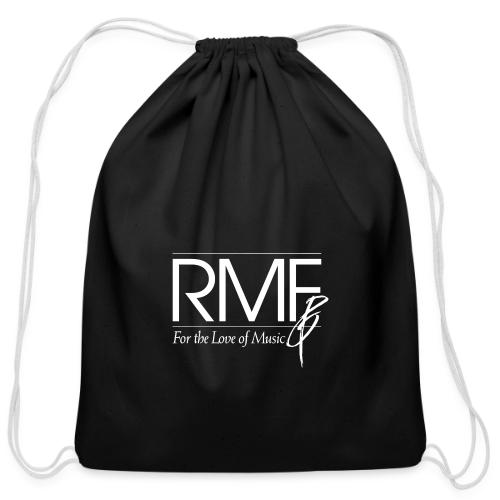 RMF White Logo - Cotton Drawstring Bag