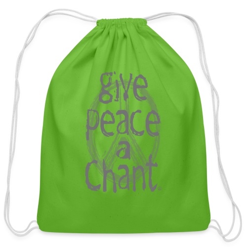 Give Peace a Chant - Cotton Drawstring Bag