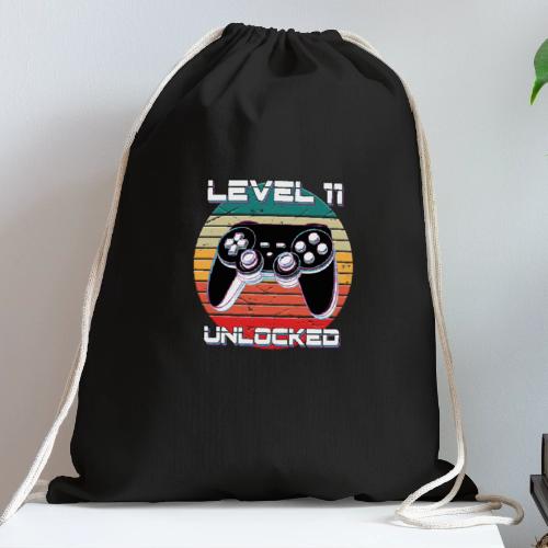 Level 11 Unlocked - Cotton Drawstring Bag