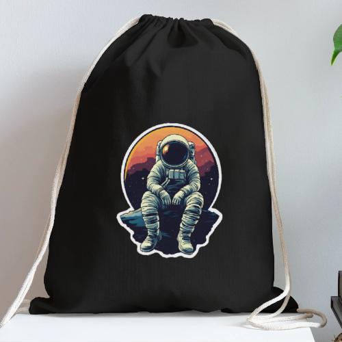 Astronaut in the Void - Cotton Drawstring Bag