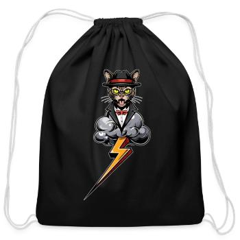 Riot Flash - Cotton Drawstring Bag - black - Front