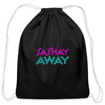 Sashay Away Funny Drag Queen - Cotton Drawstring Bag - black - Front