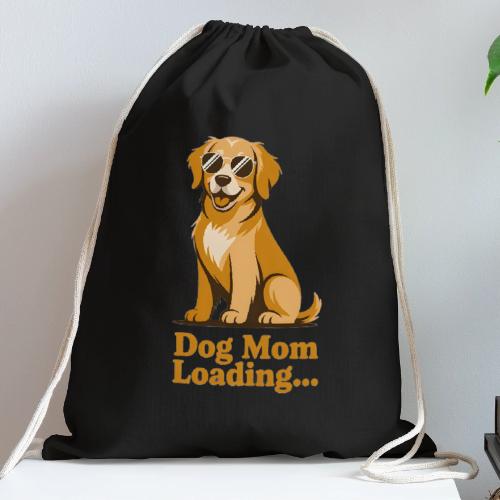 Dog Mom Loading Golden Retriever Sunglasses - Cotton Drawstring Bag