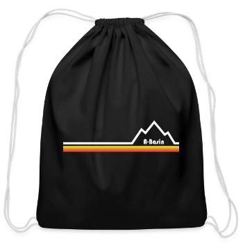 Arapahoe Basin Colorado - Cotton Drawstring Bag - black - Front