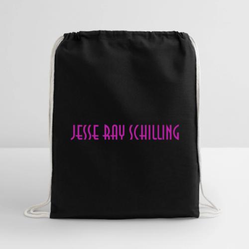 jesse ray schilling text logo - Cotton Drawstring Bag