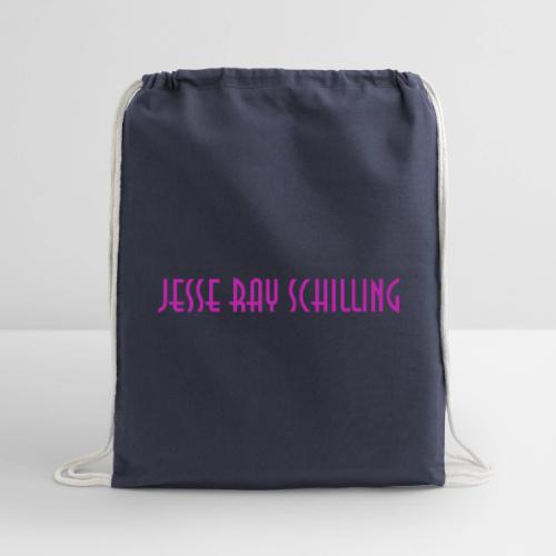 jesse ray schilling text logo - Cotton Drawstring Bag
