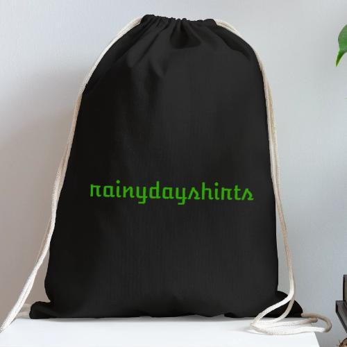 rainydayshirts text logo - Cotton Drawstring Bag
