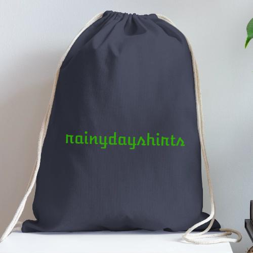 rainydayshirts text logo - Cotton Drawstring Bag