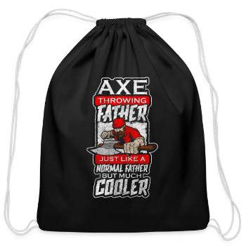 Lumberjack Forestry Wood Maker - Cotton Drawstring Bag - black - Front
