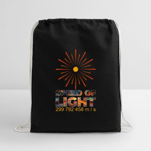 Speed of light - Cotton Drawstring Bag