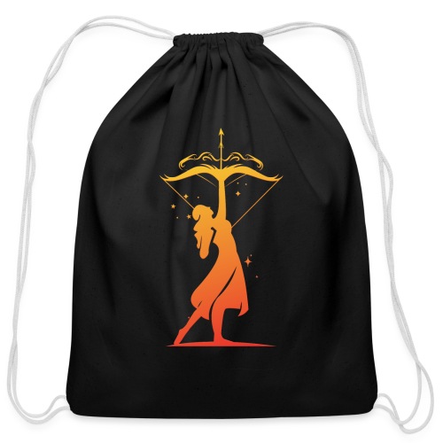 Sagittarius Archer Zodiac Fire Sign - Cotton Drawstring Bag