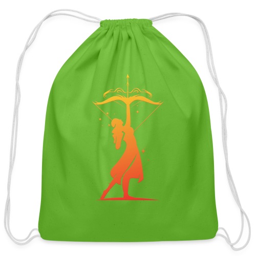 Sagittarius Archer Zodiac Fire Sign - Cotton Drawstring Bag