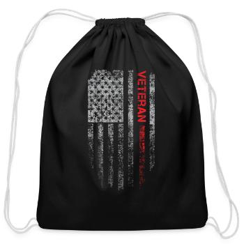 T Shirt Design - Cotton Drawstring Bag - black - Front