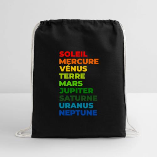Solar System in Color - Cotton Drawstring Bag