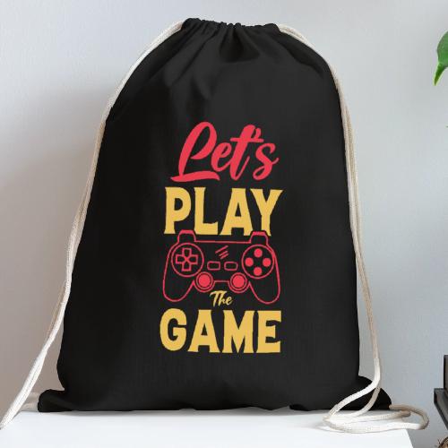 Let's Play The Game! - Cotton Drawstring Bag