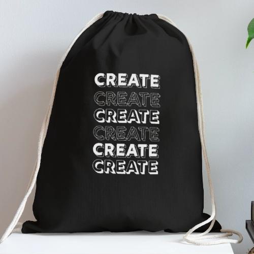 Create Typography - Cotton Drawstring Bag