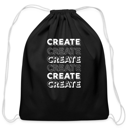 Create Typography - Cotton Drawstring Bag